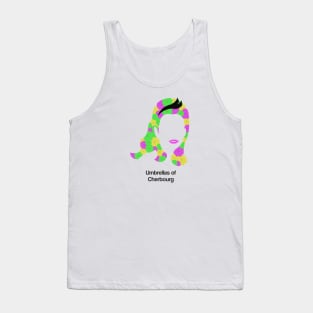 Umbrellas of Cherbourg movie fan art minimal french new wave Catherine Deneuve Jacques Demy Tank Top